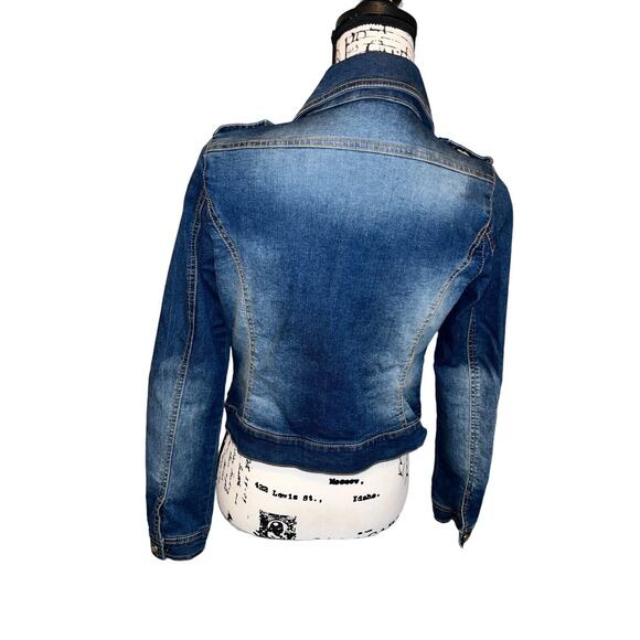 Jou Jou Denim Collection Women's Blue Jean Jacket Size S Pockets‎ EUC - Picture 5 of 12